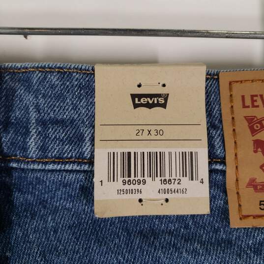 NWT Mens 501 Original Fit Medium Wash Denim Straight Leg Jeans 27X30 image number 3