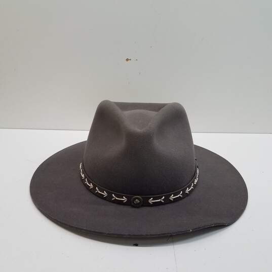 Conner Wool Fedora Hat Size Medium Grey image number 6