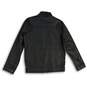 NWT Emporio & Co Mens Black Long Sleeve Band Collar Full-Zip Jacket Size Small image number 2