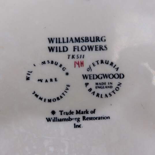 Wedgwood England Williamsburg Wild Flowers Set of 8 Plates 8 Inch image number 8