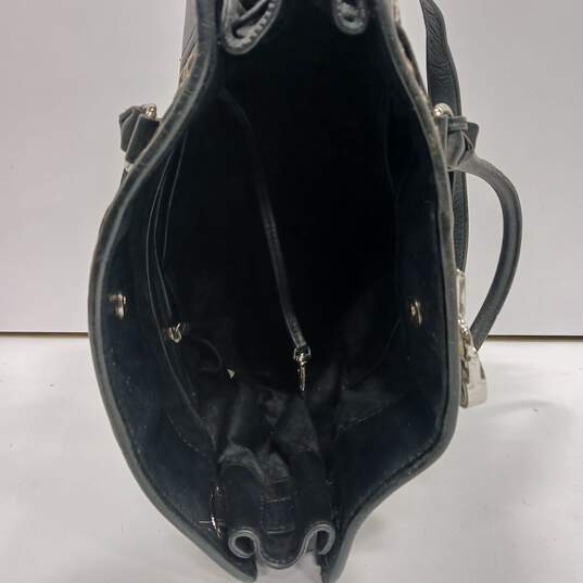 Michael Kors Animal Print Brown Studded Leather Handbag image number 4