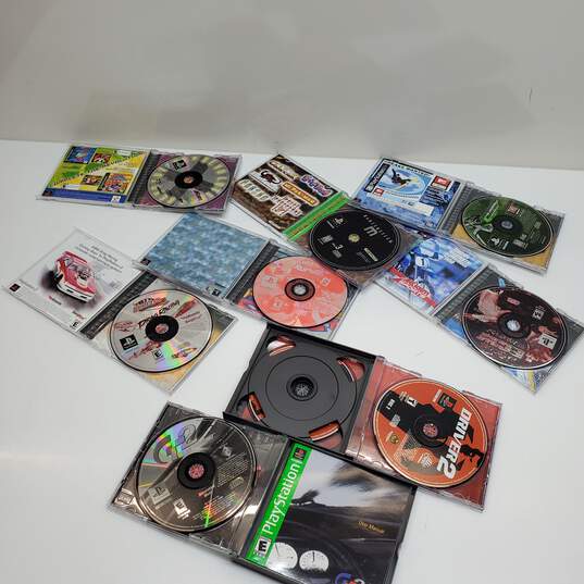 Playstation 1 - Lot of 8 Games - Driver 2 ECW Namco Racing DDR image number 2