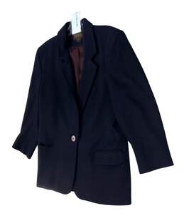 Womens Navy Blue Long Sleeve Suit Blazer Size Medium alternative image