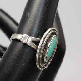 Bell Trading Post Sterling Silver Acrylic Resin Ring Size 5 - 3.0g alternative image
