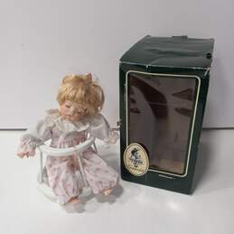 Vintage Geppeddo Sleeping Porcelain Doll