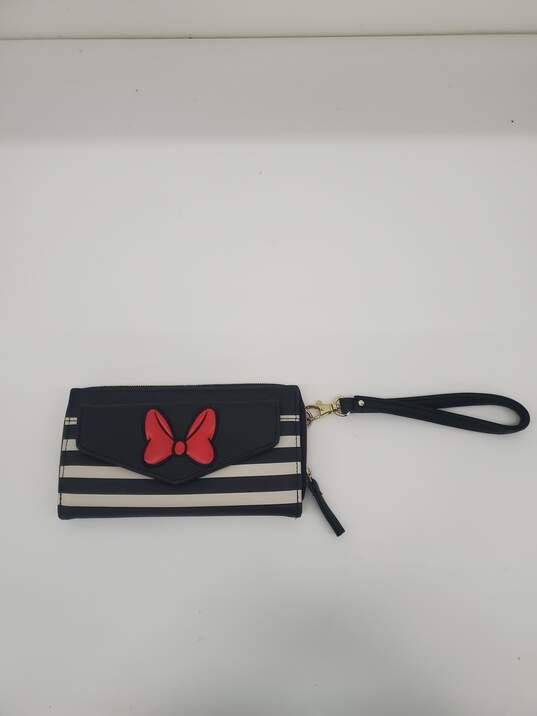 Disney Parks Minnie Mouse Wristlet Wallet/clutch used image number 1