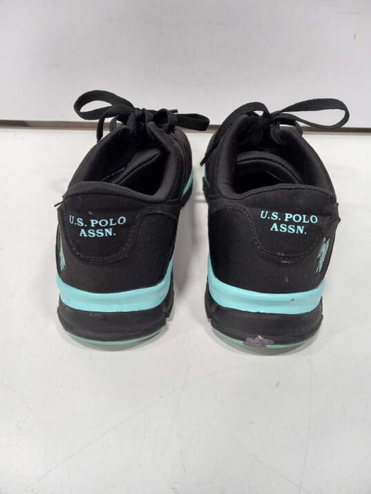 US Polo Assn. Women's Lennie-L Black/Blue Shoes Size 7.5 image number 4