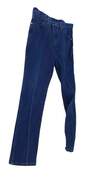 Mens Blue Medium Wash Pockets Straight Leg Casual Denim Jeans Size 34x30 image number 3