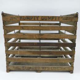 Cummer Mfg Co 1903 Humpty Dumpty Wood Egg Crate Box Antique