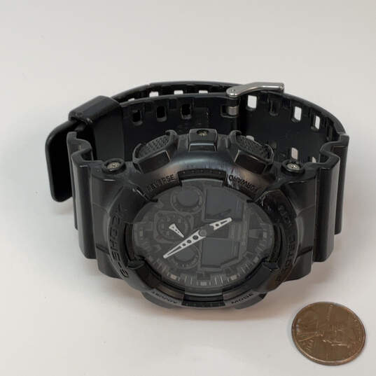 Designer Casio G-Shock GA-100 Black Water Resistant Analog Wristwatch image number 2