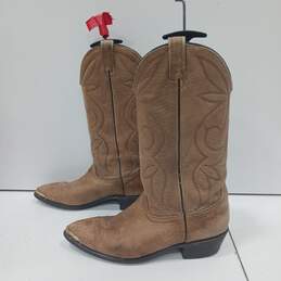 Dingo Brown Suede Cowboy/Western Pointed Toe Boots Size 10D alternative image