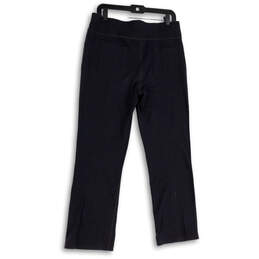Womens Gray Regular Fit Straight Leg Drawstring Track Pants Size Large