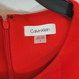 Calvin Klein Women Red Sheath Dress 8 alternative image