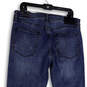 NWT Womens Blue Denim Medium Wash Stretch Pockets Straight Jeans Size 35/32 image number 4