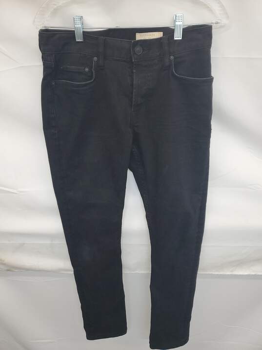 Wm AllSaints Black Jeans Sz REX W28 image number 1