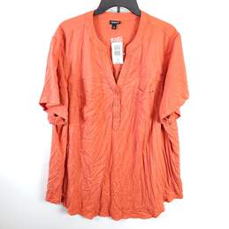 Torrid Women Orange Knit Top 3X NWT