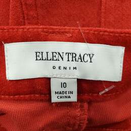 Ellen Tracy Women Red Pants Sz 10 NWT