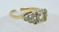 10K White & Yellow Gold Ring Setting For Repair 2.1g image number 2