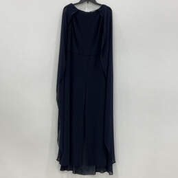 NWT Womens Blue Boat Neck Sleeveless Back Zip Classic Maxi Dress Size 14 alternative image