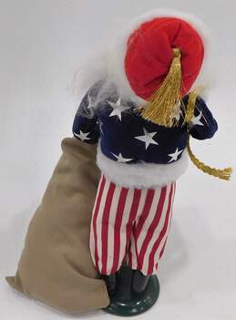 2003 Byers Choice Carolers Patriotic Santa w/ Bugle & Toy Sack Figurine alternative image