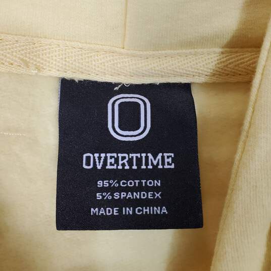 Overtime Men Yellow Patch Hoodie XL NWT image number 2