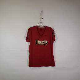 Womens Dri Fit V-Neck Short Sleeve Arizona Diamondbacks MLB T-Shirt Size Large