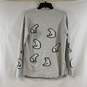 Women's Grey Marled Polar Bear Sweater, Sz. M image number 2