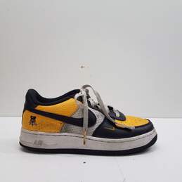 Nike Air Force 1 Low Jersey Mesh (GS) Athletic Shoes Black Gold DQ7779-700 Size 5Y Women's Size 6.5