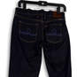 Womens Black Denim Dark Wash Pockets Comfort Bootcut Leg Jeans Size 2/28 image number 3