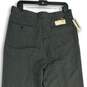 NWT Mens Gray Exact Pleated Front Pockets Straight Leg Dress Pants Size 36x34 image number 4