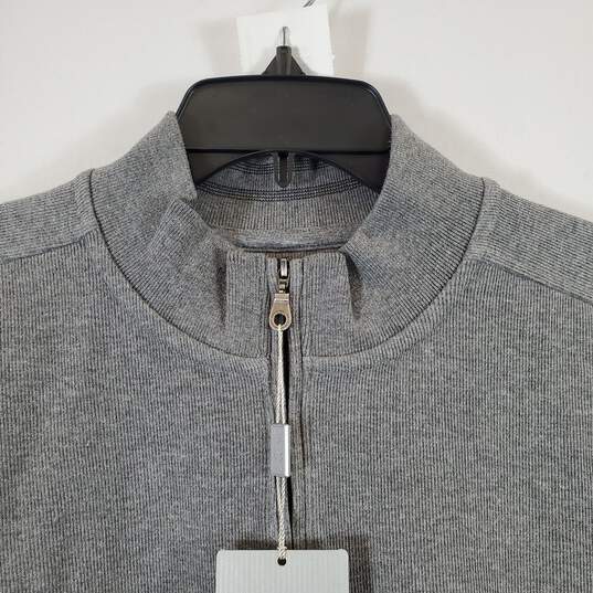 Greg Norman Men's Gray Henley Sweater SZ L NWT image number 2