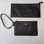 Coach Black Leather Wristlet Pouches Set of 2 image number 1