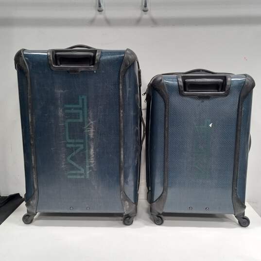 Tumi Tegra Lite Carry On Blue Carbon Hard Case Luggage Bag image number 3