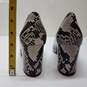 Marc Fisher Pumps Womens 8 Gray Snake Print Faux Leather Pointed Toe Claire Heel Sz 9.5M image number 3