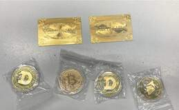 Assorted Cryto Replica Novelty Coins Bitcoin Doge Ethereum IOB alternative image