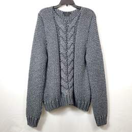Philipp Plein Men Gray Knit Sweater L