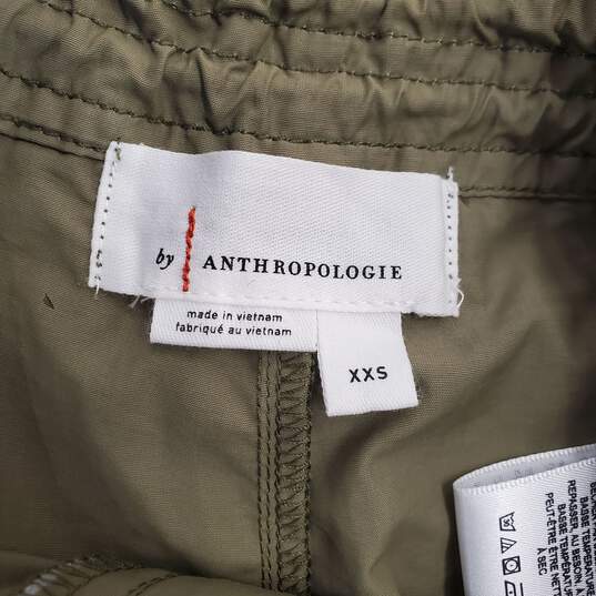 Anthropolgie Olive Green Packable Drawstring Parachute Pants Women's Size XXS image number 4
