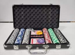Tournament Poker Chips with Case & Cards