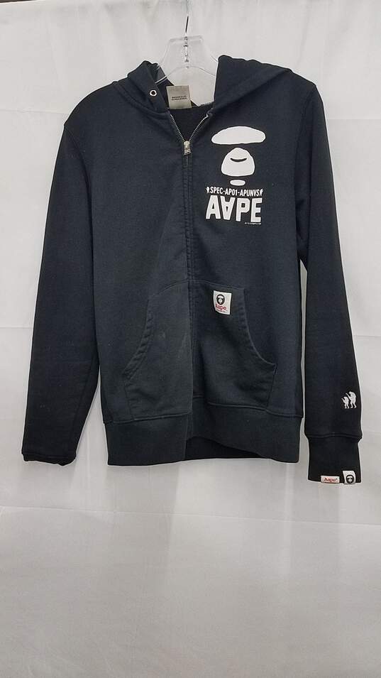 Aape Black Hoodie Size Small image number 1