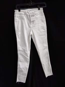Flying Monkey White Crop Skinny Jeans Women's Size 26