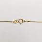 14K Gold Carved Jade-Like Pendant Necklace 6.1g image number 5