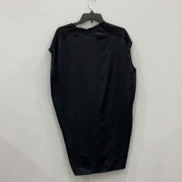 Womens Black Sleeveless V-Neck Stretch Pullover Short Mini Dress Size 4 alternative image