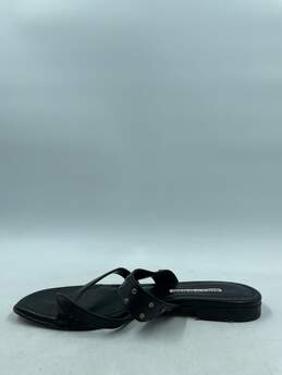 Authentic Manolo Blahnik Black Thong Sandals W 8.5 alternative image