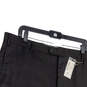 NWT Mens Black Flat Front Pockets Raw Edge Hem Straight Leg Chino Pants 42 image number 3
