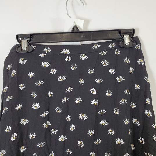 Wilfred Women's Black Floral Midi Skirt SZ 6 NWT image number 2