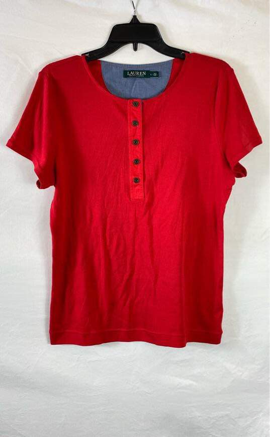 Ralph Lauren Red T-shirt - Size Large image number 1