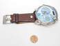 Diesel DZ7322 3Bar Chrono Blue Dial Brown Leather Band Watch 152.7g image number 8