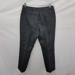 NWT Kate Spade New York WM's Black Metallic Jacquard flare Brocade Pants Size 8