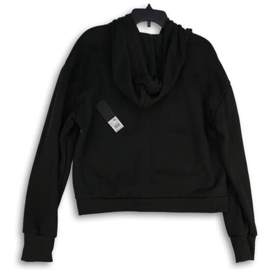 NWT Bebe Sport Womens Black Gold Long Sleeve Full-Zip Hoodie Size XL image number 2