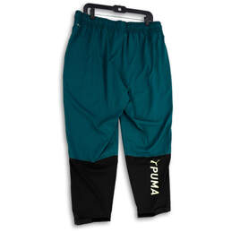 NWT Mens Green Black Elastic Waist Drawstring Pockets Pull-On Sweatpants XL alternative image